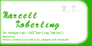 marcell koberling business card